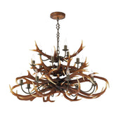 David Hunt Lighting Antler 17 Light Tiered Chandelier
